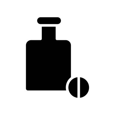Illustration Vector Graphic of Pill Jar Icon template design