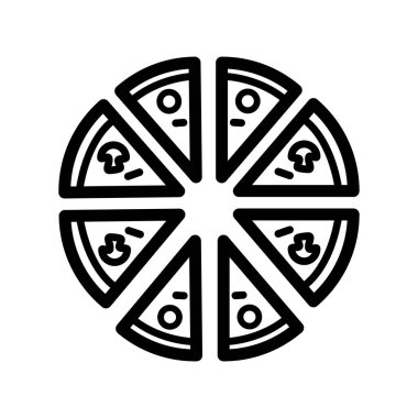 Illustration Vector Graphic of Pizza Icon Template Design