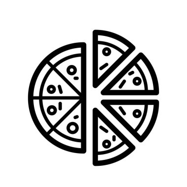 Illustration Vector Graphic of Pizza Icon Template Design