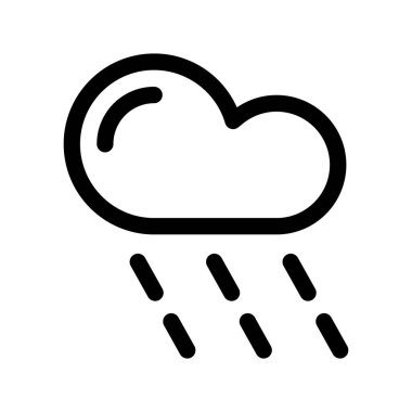 Illustration Vector Graphic of Rain Icon Template Design