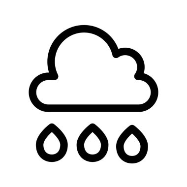 Illustration Vector Graphic of Rain Icon Template Design