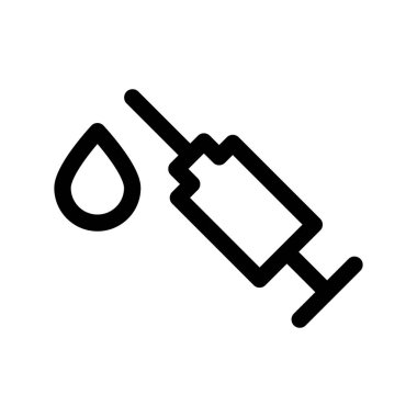 Illustration Vector Graphic of Syringe Icon  Template Design