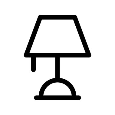 Illustration Vector Graphic of Table Lamp Icon Template Design