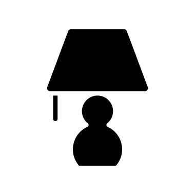 Illustration Vector Graphic of Table Lamp Icon Template Design