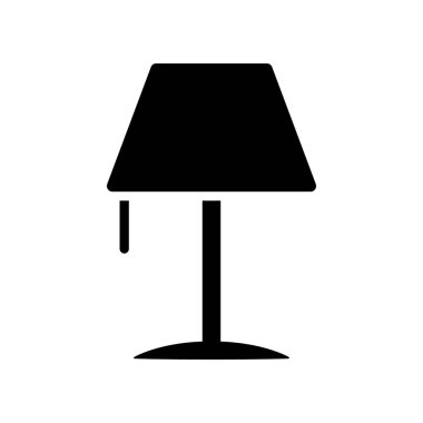 Illustration Vector Graphic of Table Lamp Icon Template Design