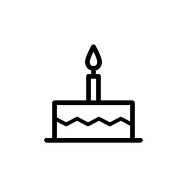 Illustration Vector Graphic of Birthday Cake icon template design