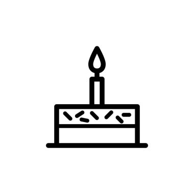Illustration Vector Graphic of Birthday Cake icon template design