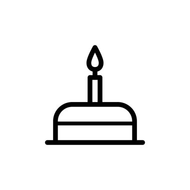 Illustration Vector Graphic of Birthday Cake icon template design