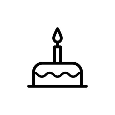 Illustration Vector Graphic of Birthday Cake icon template design