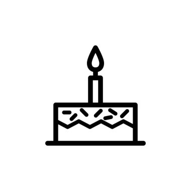 Illustration Vector Graphic of Birthday Cake icon template design