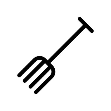 Illustration Vector Graphic of Fork  Garden Icon Template Design