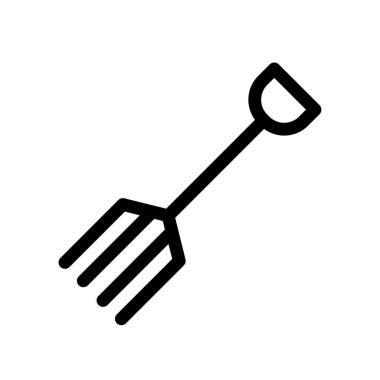 Illustration Vector Graphic of Fork  Garden Icon Template Design