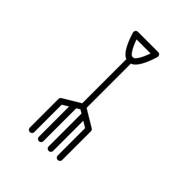 Illustration Vector Graphic of Fork  Garden Icon Template Design