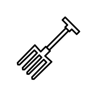 Illustration Vector Graphic of Fork  Garden Icon Template Design