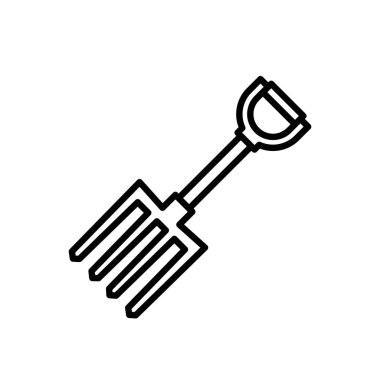 Illustration Vector Graphic of Fork  Garden Icon Template Design