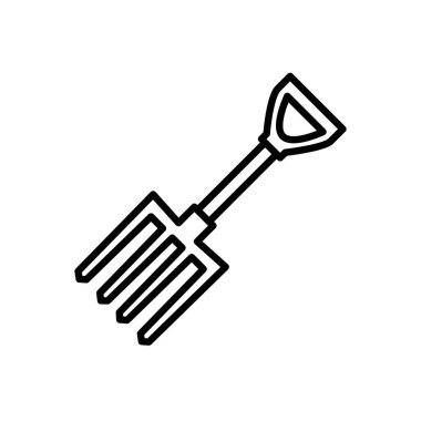 Illustration Vector Graphic of Fork  Garden Icon Template Design