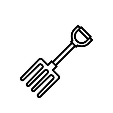 Illustration Vector Graphic of Fork  Garden Icon Template Design