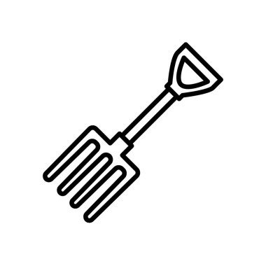 Illustration Vector Graphic of Fork  Garden Icon Template Design