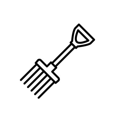 Illustration Vector Graphic of Fork  Garden Icon Template Design