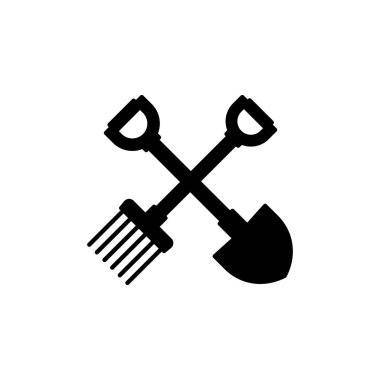 Illustration Vector Graphic of Shovel and Fork Icon template design
