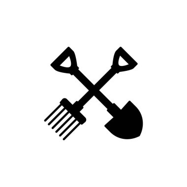 Illustration Vector Graphic of Shovel and Fork Icon template design