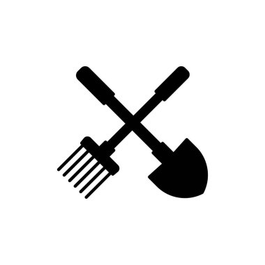 Illustration Vector Graphic of Shovel and Fork Icon template design