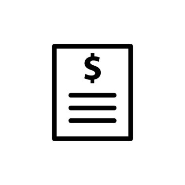 Illustration Vector graphic of Bill Icon Template Design