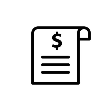 Illustration Vector graphic of Bill Icon Template Design