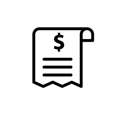 Illustration Vector graphic of Bill Icon Template Design