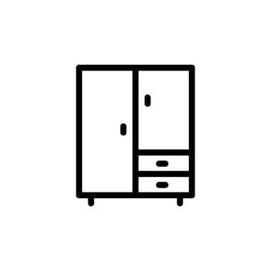 Illustration Vector Graphic of Cabinet Icon Template Design