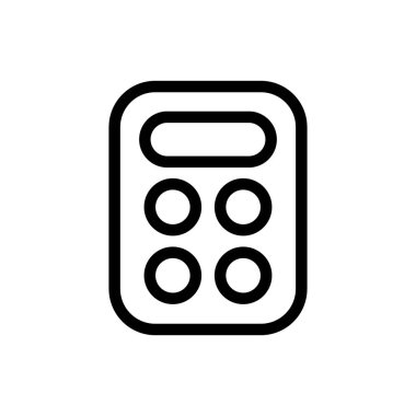 Illustration Vector graphic of calculator icon design