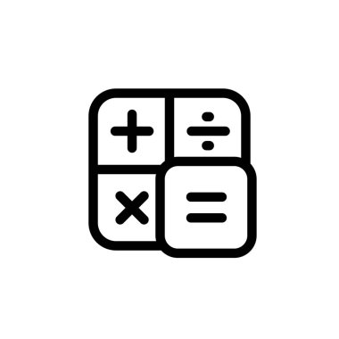 Illustration Vector graphic of calculator icon design