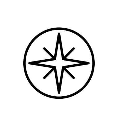 Illustration Vector Graphic of Compass Icon Design
