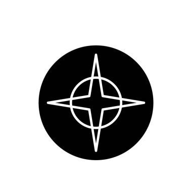 Illustration Vector Graphic of Compass Icon Design