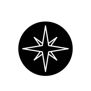 Illustration Vector Graphic of Compass Icon Design