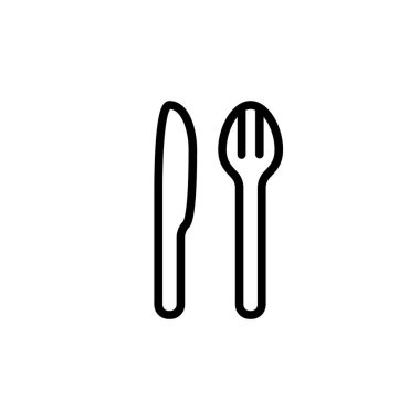 Illustration Vector graphic of fork icon template design
