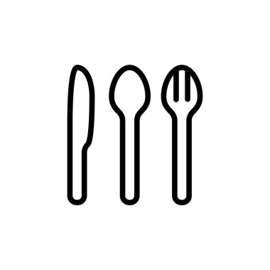 Illustration Vector graphic of fork icon template design