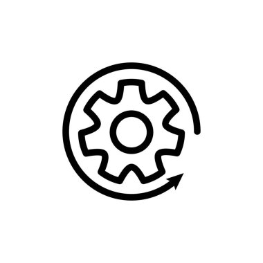 Illustration Vector graphic of Gear icon template design