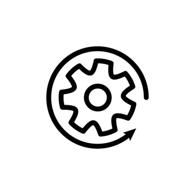 Illustration Vector graphic of Gear icon template design