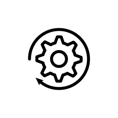 Illustration Vector graphic of Gear icon template design