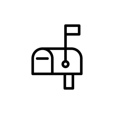 Illustration Vector graphic of Mail Box icon. Fit for address, contact, postal etc.