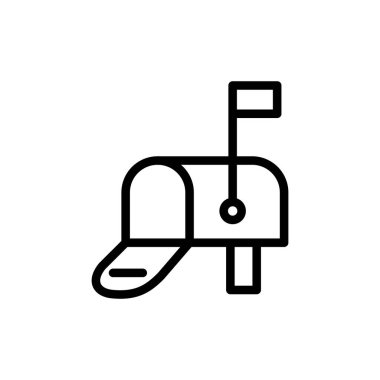 Illustration Vector graphic of Mail Box icon. Fit for address, contact, postal etc.