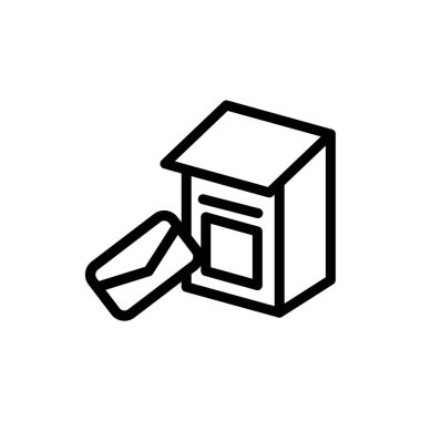 Illustration Vector graphic of Mail Box icon. Fit for address, contact, postal etc.