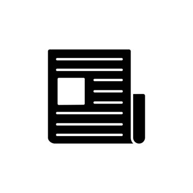 Illustration Vector graphic of Newspaper Icon. Fit for news, article, media, report etc.