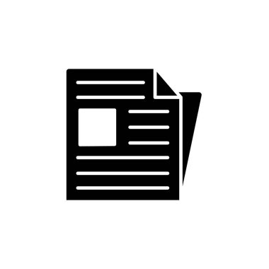Illustration Vector graphic of Newspaper Icon. Fit for news, article, media, report etc.