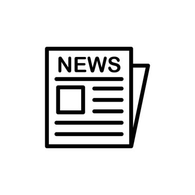 Illustration Vector graphic of Newspaper Icon. Fit for news, article, media, report etc.
