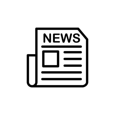 Illustration Vector graphic of Newspaper Icon. Fit for news, article, media, report etc.