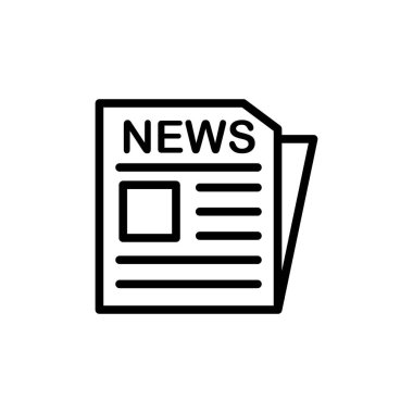 Illustration Vector graphic of Newspaper Icon. Fit for news, article, media, report etc.
