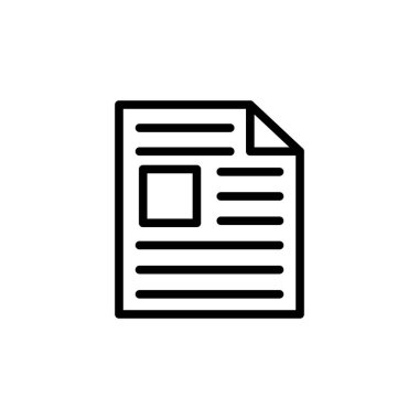 Illustration Vector graphic of Newspaper Icon. Fit for news, article, media, report etc.