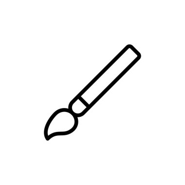Illustration Vector graphic of Paintbrush Icon. Fit for education, decoration, repair, ink etc